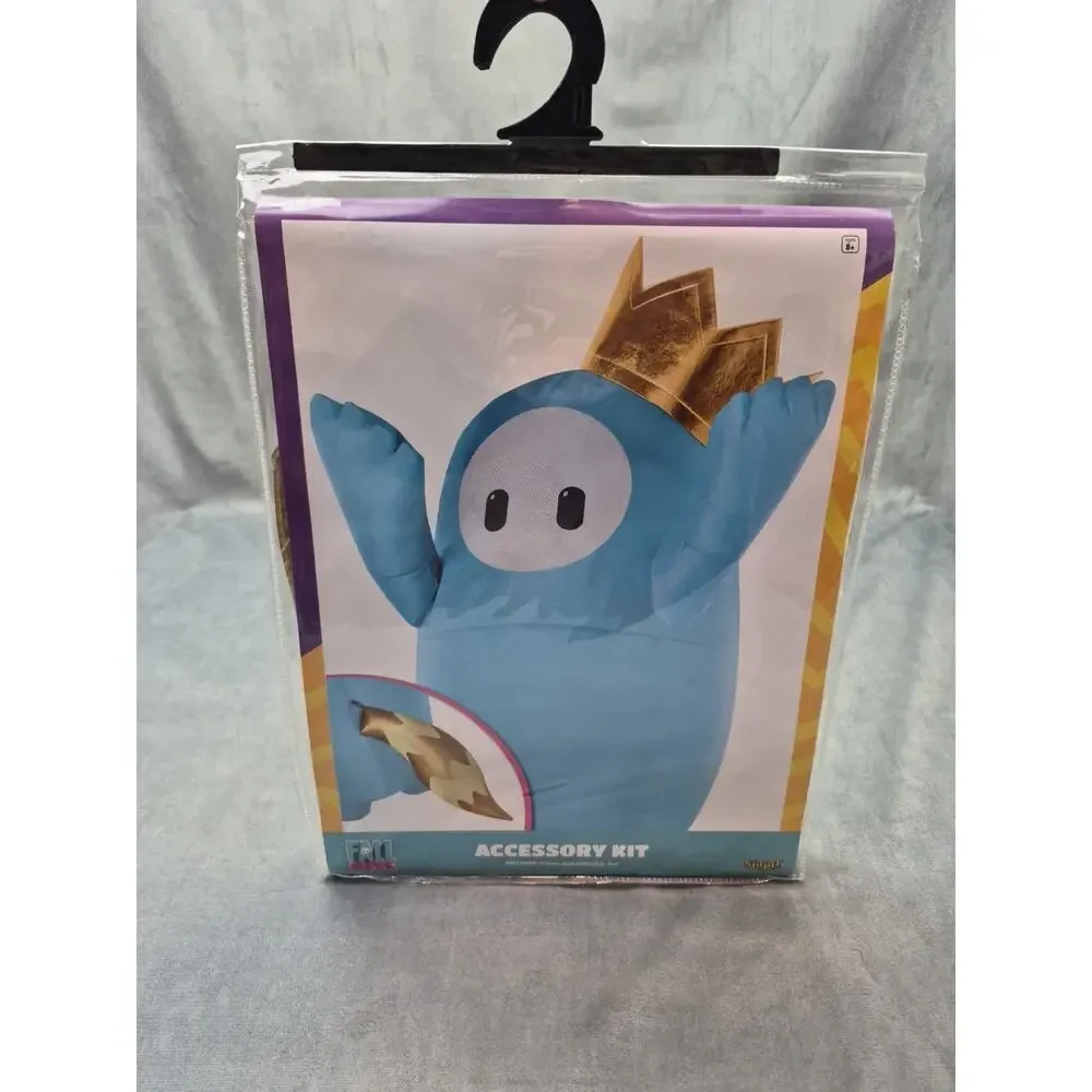 Fall Guys Youth Costume Accessory Kit - Crown & Inflatable Tail Halloween - Picture 1 of 6